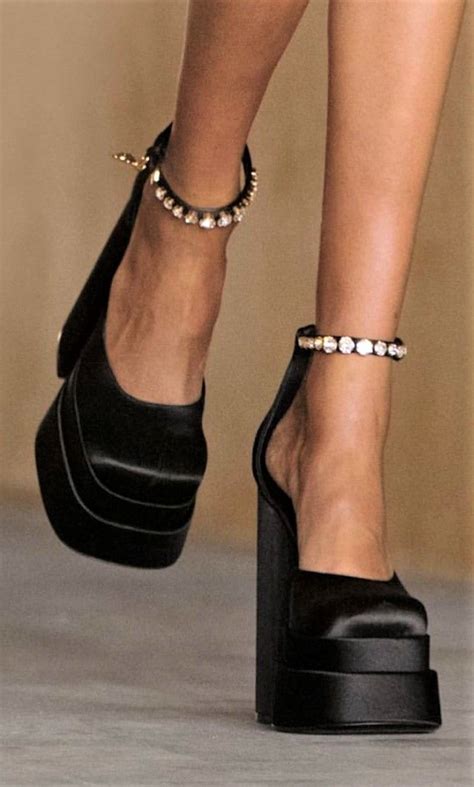 versace high heels replica|Versace chunky heels.